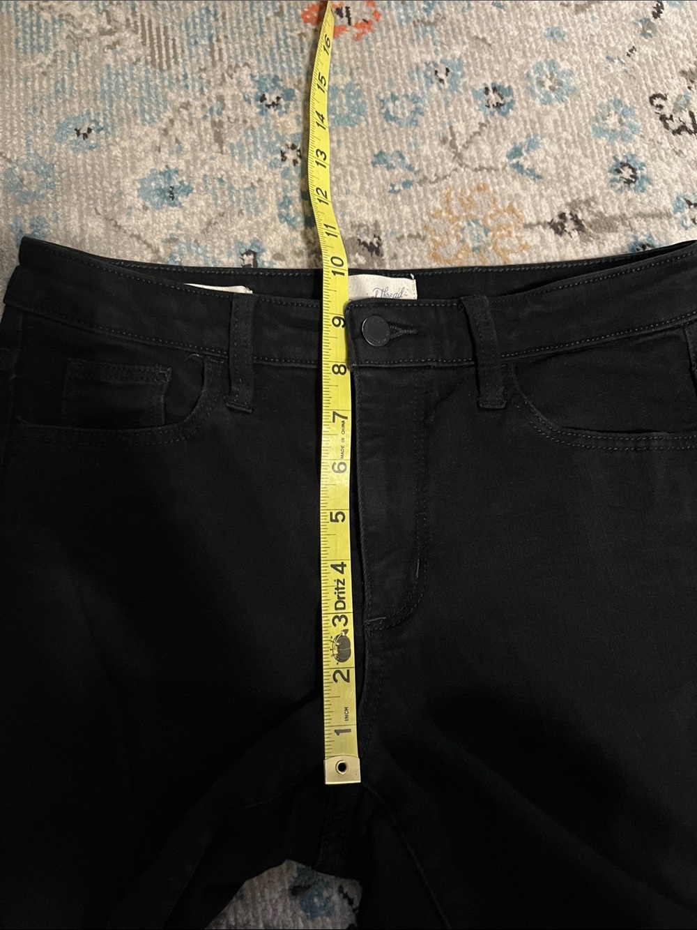 Universal Thread Black High-Rise Slim Straight Denim Pants - Picture 5 of 13